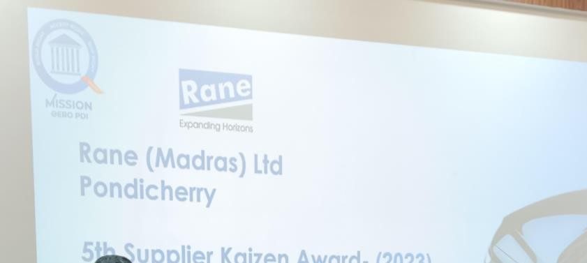 RML Puducherry Supplier Kaizen Competition 3rd Prize