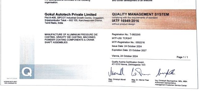 ISO 9001:2015 certificate